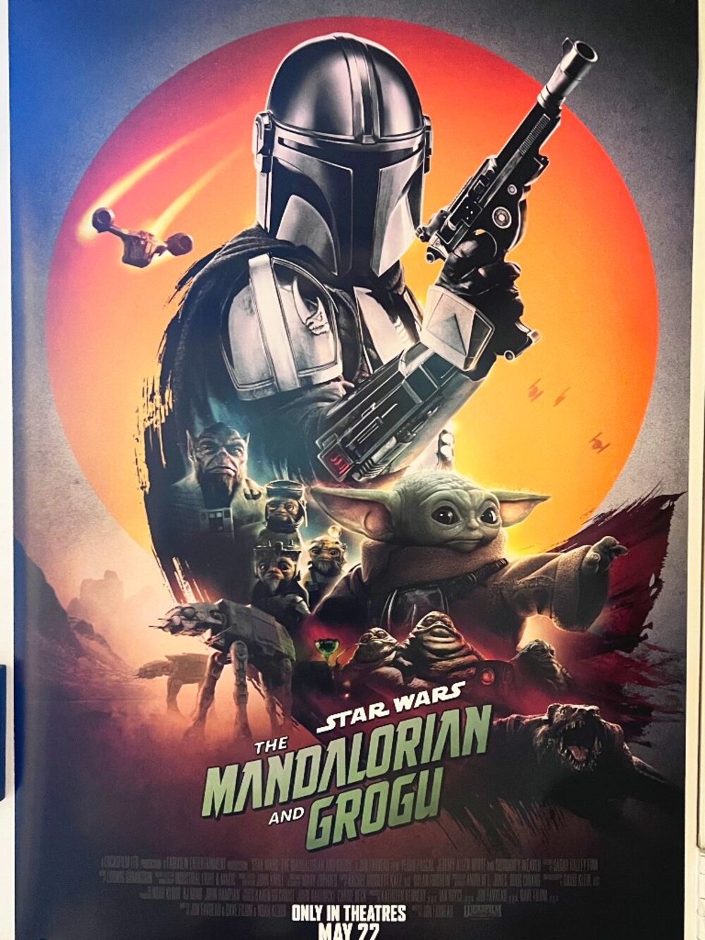 THE MANDALORIAN AND GROGU (2026) - ORIGINAL 27 x 40 DOUBLE SIDED MOVIE POSTER